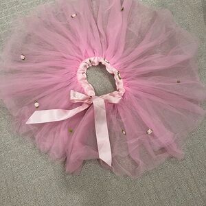 Adorable Pink Tulle Skirt with Satin Bow